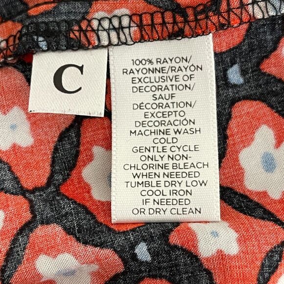 LOFT Amaryllis Tassel Floral Shirt Dress Women's Size Small - Picture 6 of 8